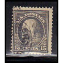 Used 418 15c Benjamin Franklin Barely Clears K0281