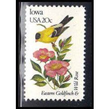 1967 20c Birds/Flowers of Iowa Fine MNH Dry Gum V1339 (13)