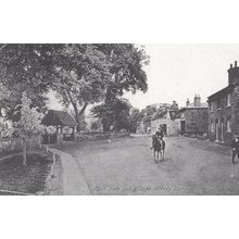 Kings Abbots Langley Hertfordshire Lych Gate Village Green Rare Museum Postcard