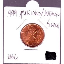 1999 Trinidad & Tobago 5 Cents Coin