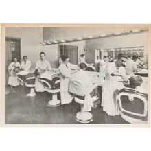 Gents Hairdressers Barbers Alexander Jazz Military WW2 Club Rome Italian Postcar