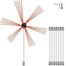 Chimney Sweep Kit 26FT Length, Chimney Cleaning Tool Kits with 8 Nylon Flexi...