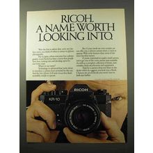 1981 Ricoh KR-10 Camera Ad - Worth Looking Into