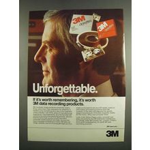 1984 3M Data Recording Products Ad - Unforgettable