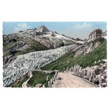 HOTEL BELVEDERE, FURKA PASS SWITZERLAND unused postcard James Bond, Goldfinger #