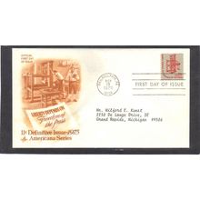 FDC Art Craft 1593 11c Printing Press (Cachet-Typed/A) CV41735