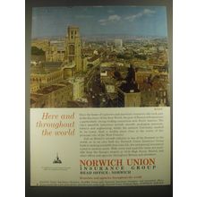 1967 Norwich Union Insurance Ad - Bristol Here and Throughout the World