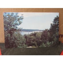 LAKE from DUNGEON ROCK, LYNN, MASSACHUSETTS, USA unused postcard =