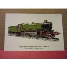 G.W.R., no 4079 STEAM ENGINE collector postcard RAILWAY LOCOMOTIVES no 21