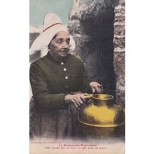 La Normandie Pittoresque Giant Antique Copper Pot French Postcard