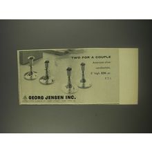 1956 Georg Jensen Candlesticks Advertisement - Two for a couple