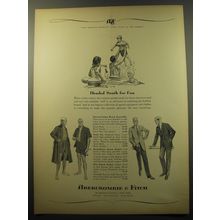1960 Abercrombie & Fitch Ad - Beach Ensemble; Swim Set; Sports Jacket