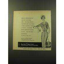 1960 I. Magnin Dress by Sportcraft Ad - Perfectly proportioned for you who wear