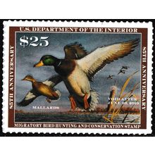 RW85, $25 Mallards 85th Anniversary Single Stamp Mint NH - Stuart Katz
