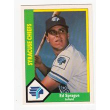 1990 CMC Syracuse Chiefs Ed Sprage baseball card #19