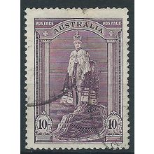 Australia 1938 SG177 10/- Dull Purple Robes Fine Used . ..