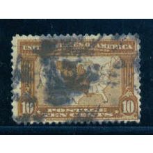 Used 327 10c Map of Louisiana Purchase Just Clears C2714