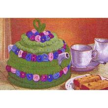Vintage Tea Cosy Knitting Pattern Penelope #M1352 Floral Glories Picot Frills