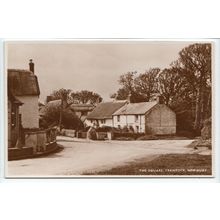 Crantock Square Nr Newquay Cornwall Chas Woolf RP Postcard