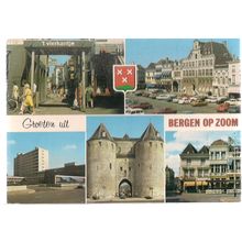 BERGEN OP ZOOM, NETHERLANDS used postcard 1978 postmark =