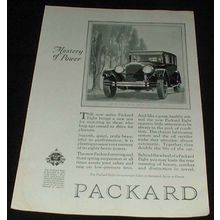 1925 Packard Eight Car Ad, Mastery of Power!!