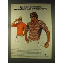 1976 Cross Creek Durable Press Cotton Knit Ad