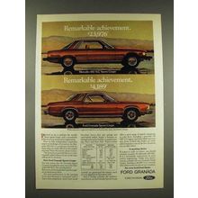 1976 Ford Granada Sports Coupe Car Ad - Remarkable
