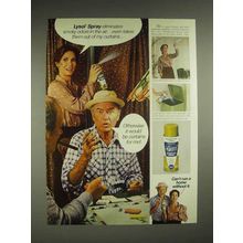 1980 Lysol Spray Ad - Eliminates Smoky Odors in Air