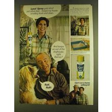 1980 Lysol Spray Disinfectant Ad - Get Rid of Pet Odors