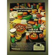 1980 Tupperware Storage Containers Ad - Freshness