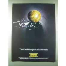 1989 Johnnie Walker black Label Scotch Ad - Thank dad for being more proud
