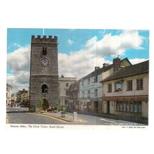 THE CLOCK TOWER, NEWTON ABBOT, DEVON. unused vintage postcard by John Hinde =