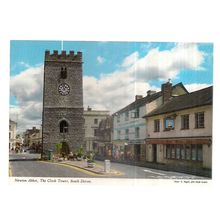 THE CLOCK TOWER, NEWTON ABBOT, DEVON. unused vintage postcard by John Hinde /