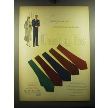 1949 Wembley Ties Ad - Styled for you, sir