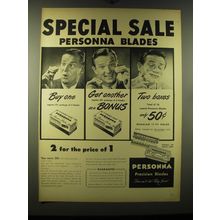 1948 Personna Precision Blades Ad - Special Sale Personna Blades