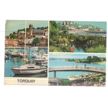 multiview, TORQUAY, DEVON .used postcard...Colourmaster 1974 pm =