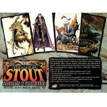 WILLIAM STOUT SAURIANS & SORCER trading cards ' PROMOTIONAL ' sell sheet (1996)