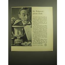 1959 Wedgwood Ornamental Urn Ad - Mr. Wedgwood - private sleuth