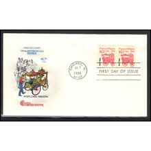 Cachets Limited 2261 16.7c Popcorn Wagan Pair (Cachet-U/A) Box0566