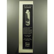 1951 Henri Bendel Laundel Ad - The talk is about laundel