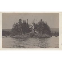 Jackman Station Lake Parlin Maine Antique Postcard