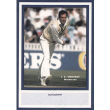 JE Emburey Middlesex Limited Edition Vintage Cricket Trading Photo Card