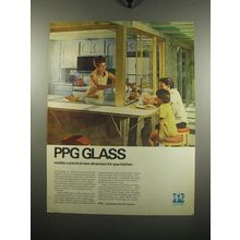 1972 PPG Glass Ad - PPG Glass creates a practical new dimension for your kitchen