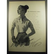 1955 Lord & Taylor Ballantyne Shirt Advertisement