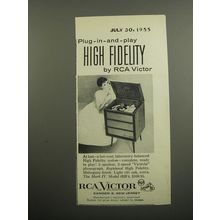 1955 RCA Victor Mark IV Model 6HF4 Phonograph Advertisement