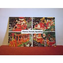 multiview, FLOWER PARADE, SPALDING, LINCOLNSHIRE .. unused postcard =