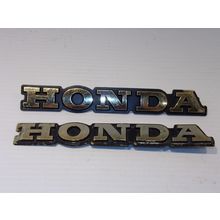 Honda Emblems Gold & Black OEM Pair 7 3/4"