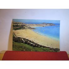 PORTHMINSTER BEACH, ST. IVES .CORNWALL used postcard by J Arthur Dixon 1961 pm =