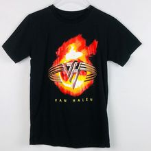Van Halen Logo T-Shirt Shirt S Black Graphic Hard Rock Heavy Metal