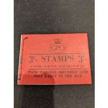 Great Britain 3/- wilding booklet. February 1958 M2, fine
